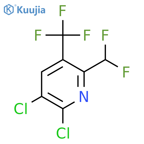 2,3-Dichloro-6-(difluoromethyl)-5-(trifluoromethyl)pyridine structure