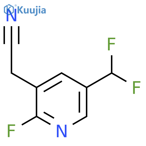 5-(Difluoromethyl)-2-fluoropyridine-3-acetonitrile structure