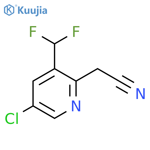 5-Chloro-3-(difluoromethyl)pyridine-2-acetonitrile structure