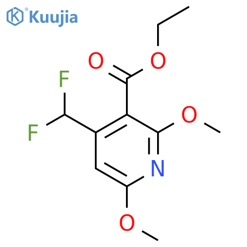 Ethyl 4-(difluoromethyl)-2,6-dimethoxypyridine-3-carboxylate structure