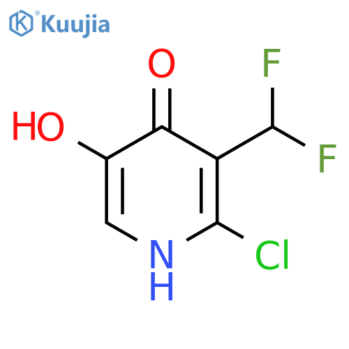 2-Chloro-3-(difluoromethyl)-4,5-dihydroxypyridine structure
