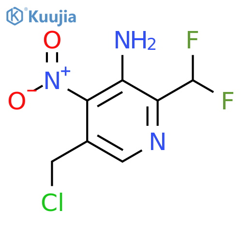 3-Amino-5-(chloromethyl)-2-(difluoromethyl)-4-nitropyridine structure