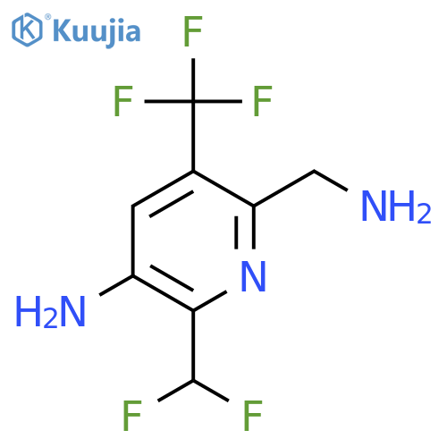 3-Amino-6-(aminomethyl)-2-(difluoromethyl)-5-(trifluoromethyl)pyridine structure
