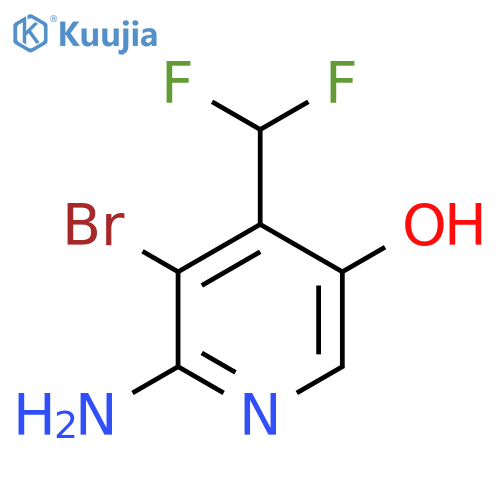 2-Amino-3-bromo-4-(difluoromethyl)-5-hydroxypyridine structure