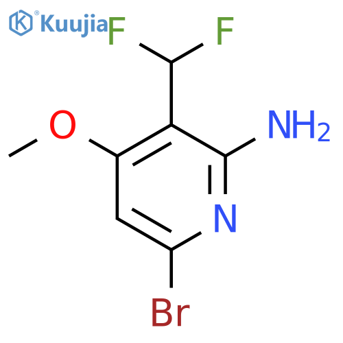 2-Amino-6-bromo-3-(difluoromethyl)-4-methoxypyridine structure