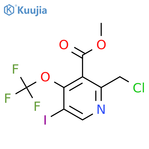 Methyl 2-(chloromethyl)-5-iodo-4-(trifluoromethoxy)pyridine-3-carboxylate structure