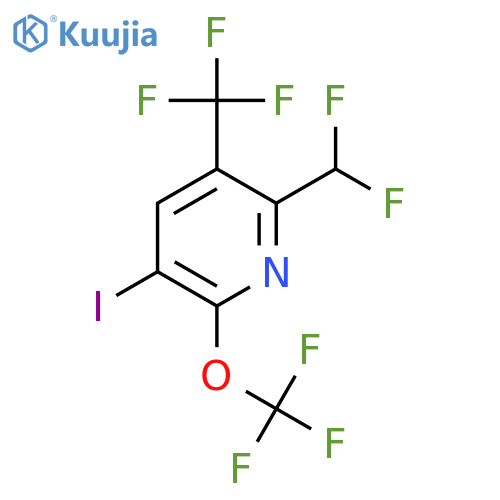 2-(Difluoromethyl)-5-iodo-6-(trifluoromethoxy)-3-(trifluoromethyl)pyridine structure