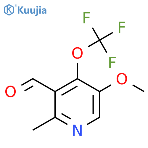 5-Methoxy-2-methyl-4-(trifluoromethoxy)pyridine-3-carboxaldehyde structure