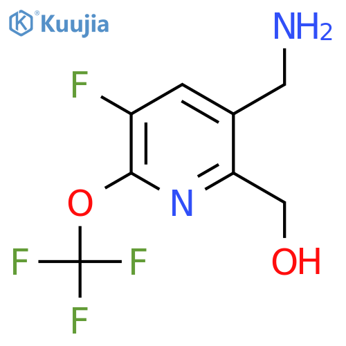 3-(Aminomethyl)-5-fluoro-6-(trifluoromethoxy)pyridine-2-methanol structure