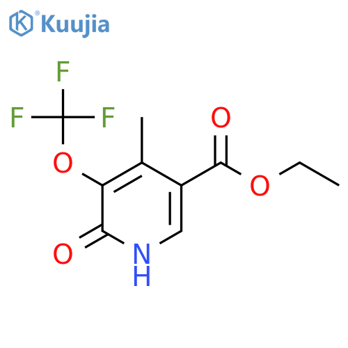 Ethyl 2-hydroxy-4-methyl-3-(trifluoromethoxy)pyridine-5-carboxylate structure