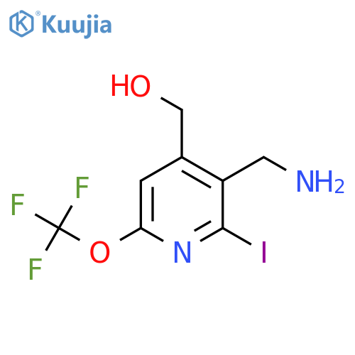 3-(Aminomethyl)-2-iodo-6-(trifluoromethoxy)pyridine-4-methanol structure