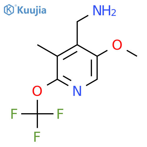 4-(Aminomethyl)-5-methoxy-3-methyl-2-(trifluoromethoxy)pyridine structure