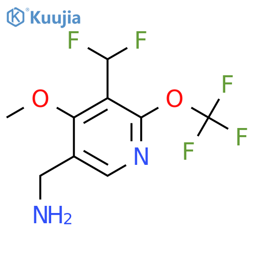 5-(Aminomethyl)-3-(difluoromethyl)-4-methoxy-2-(trifluoromethoxy)pyridine structure