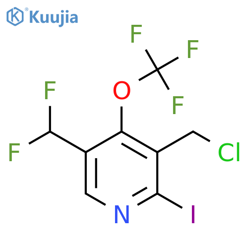3-(Chloromethyl)-5-(difluoromethyl)-2-iodo-4-(trifluoromethoxy)pyridine structure