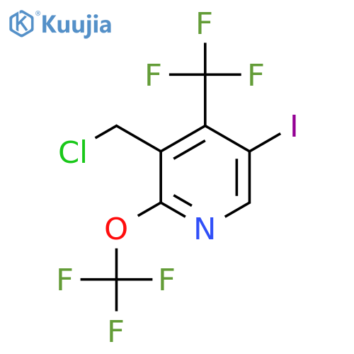 3-(Chloromethyl)-5-iodo-2-(trifluoromethoxy)-4-(trifluoromethyl)pyridine structure