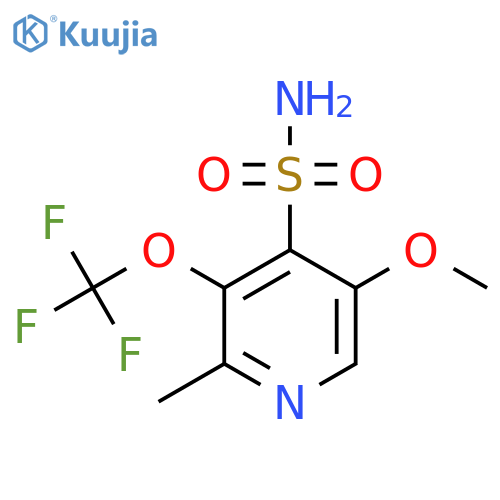 5-Methoxy-2-methyl-3-(trifluoromethoxy)pyridine-4-sulfonamide structure