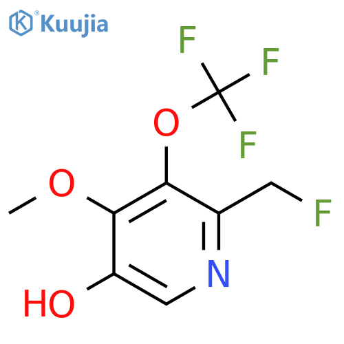 2-(Fluoromethyl)-5-hydroxy-4-methoxy-3-(trifluoromethoxy)pyridine structure