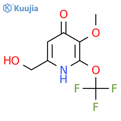 4-Hydroxy-3-methoxy-2-(trifluoromethoxy)pyridine-6-methanol structure