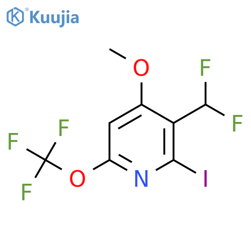 3-(Difluoromethyl)-2-iodo-4-methoxy-6-(trifluoromethoxy)pyridine structure