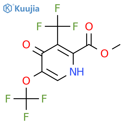 Methyl 4-hydroxy-5-(trifluoromethoxy)-3-(trifluoromethyl)pyridine-2-carboxylate structure