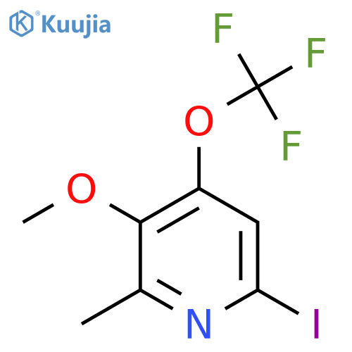 6-Iodo-3-methoxy-2-methyl-4-(trifluoromethoxy)pyridine structure