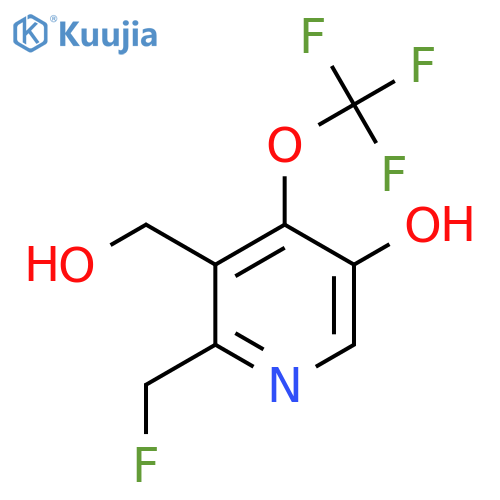 2-(Fluoromethyl)-5-hydroxy-4-(trifluoromethoxy)pyridine-3-methanol structure