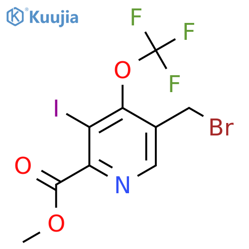 Methyl 5-(bromomethyl)-3-iodo-4-(trifluoromethoxy)pyridine-2-carboxylate structure