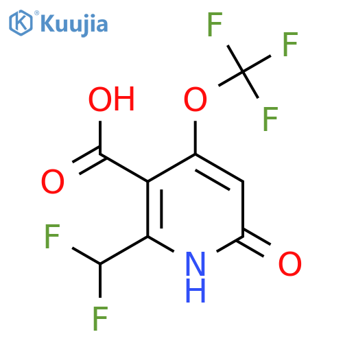 2-(Difluoromethyl)-6-hydroxy-4-(trifluoromethoxy)pyridine-3-carboxylic acid structure