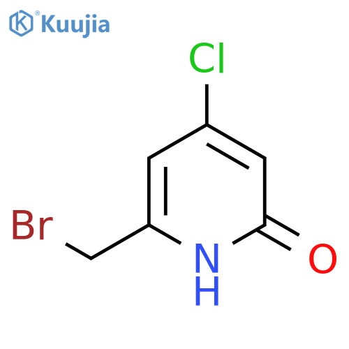 2-Bromomethyl-4-chloro-6-hydroxypyridine structure