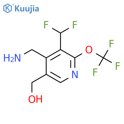 4-(Aminomethyl)-3-(difluoromethyl)-2-(trifluoromethoxy)pyridine-5-methanol structure