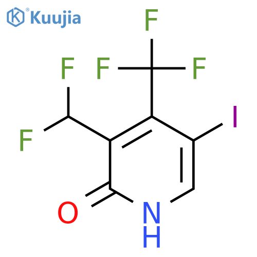 3-(Difluoromethyl)-2-hydroxy-5-iodo-4-(trifluoromethyl)pyridine structure