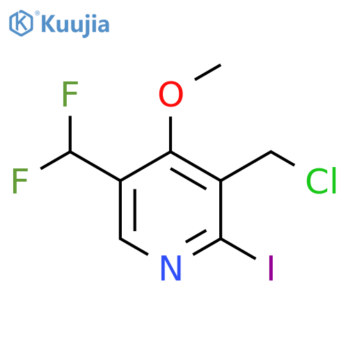 3-(Chloromethyl)-5-(difluoromethyl)-2-iodo-4-methoxypyridine structure