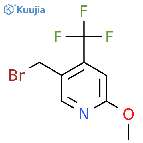 5-(Bromomethyl)-2-methoxy-4-(trifluoromethyl)pyridine structure