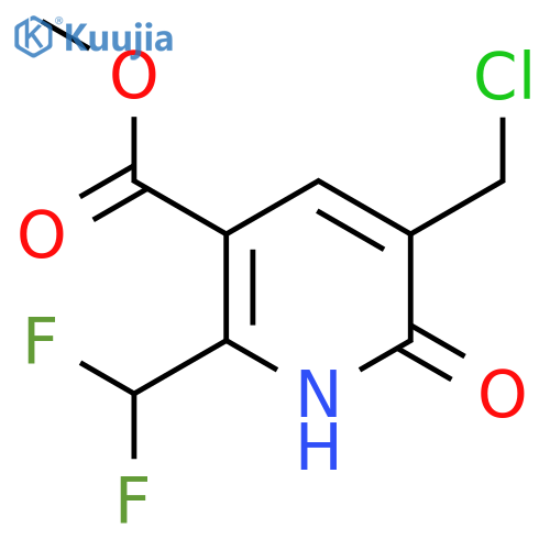 Methyl 3-(chloromethyl)-6-(difluoromethyl)-2-hydroxypyridine-5-carboxylate structure