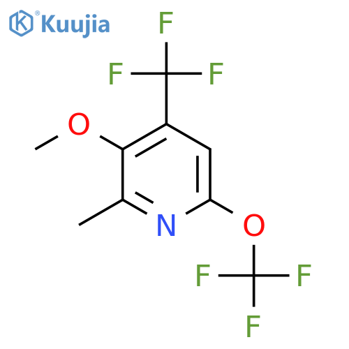 3-Methoxy-2-methyl-6-(trifluoromethoxy)-4-(trifluoromethyl)pyridine structure
