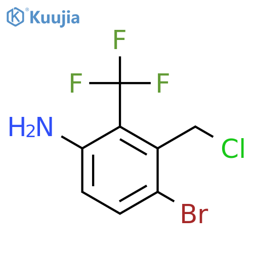 3-Amino-6-bromo-2-(trifluoromethyl)benzyl chloride structure
