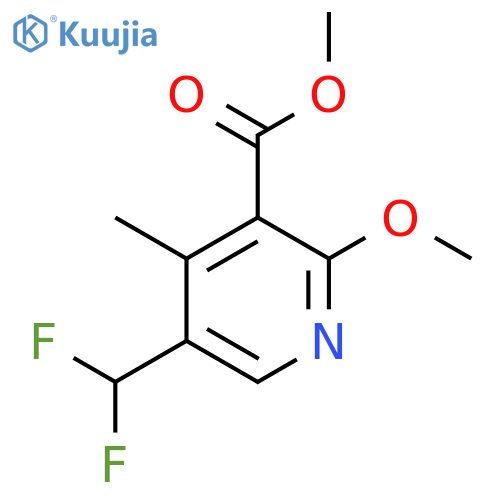 Methyl 5-(difluoromethyl)-2-methoxy-4-methylpyridine-3-carboxylate structure