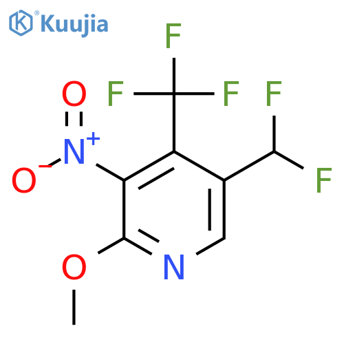 5-(Difluoromethyl)-2-methoxy-3-nitro-4-(trifluoromethyl)pyridine structure