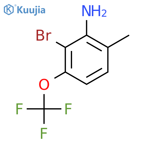 2-Bromo-6-methyl-3-(trifluoromethoxy)aniline structure