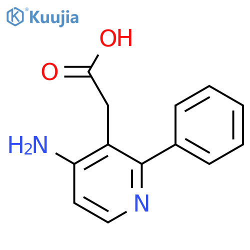 4-Amino-2-phenylpyridine-3-acetic acid structure