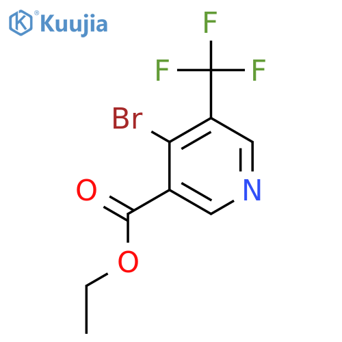 Ethyl 4-bromo-5-(trifluoromethyl)nicotinate structure