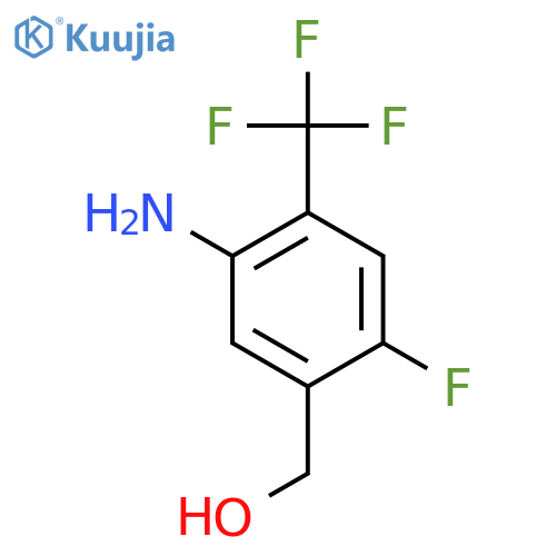5-Amino-2-fluoro-4-(trifluoromethyl)benzyl alcohol structure