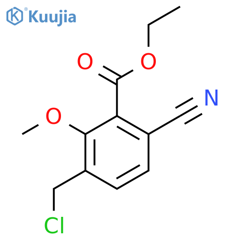 Ethyl 3-chloromethyl-6-cyano-2-methoxybenzoate structure