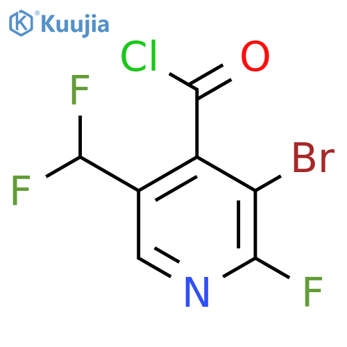 3-Bromo-5-(difluoromethyl)-2-fluoropyridine-4-carbonyl chloride structure