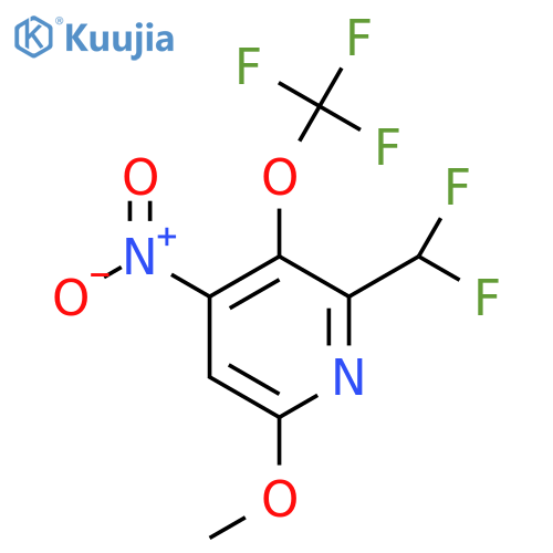 2-(Difluoromethyl)-6-methoxy-4-nitro-3-(trifluoromethoxy)pyridine structure