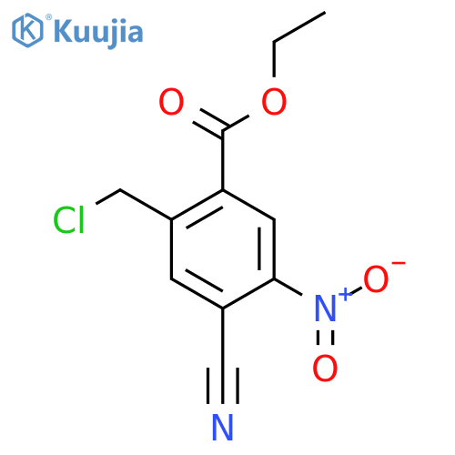 Ethyl 2-chloromethyl-4-cyano-5-nitrobenzoate structure