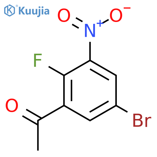 5'-Bromo-2'-fluoro-3'-nitroacetophenone structure