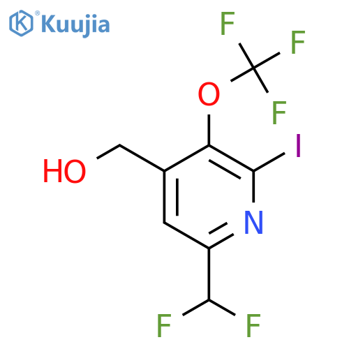 6-(Difluoromethyl)-2-iodo-3-(trifluoromethoxy)pyridine-4-methanol structure