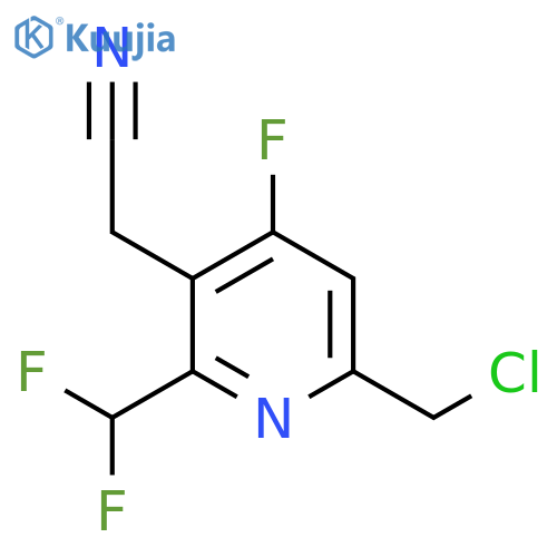 6-(Chloromethyl)-2-(difluoromethyl)-4-fluoropyridine-3-acetonitrile structure
