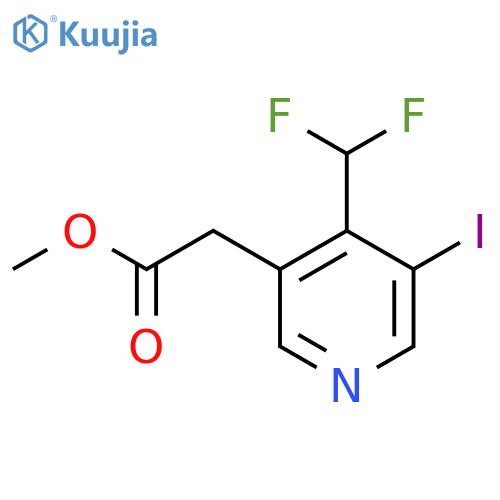 Methyl 4-(difluoromethyl)-3-iodopyridine-5-acetate structure
